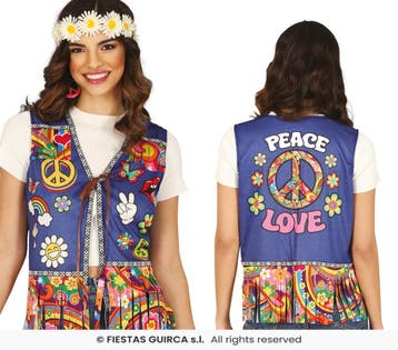 Peace & Love Hippie Vest Dames, Kleding | Dames, Ophalen of Verzenden, Nieuw