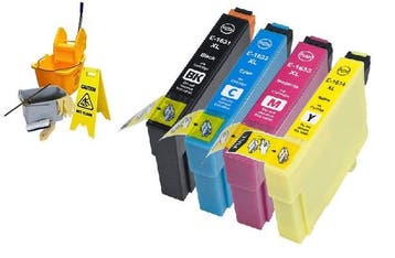 Geschikt Epson 16 / 16XL T1626 / T1636 SET Reinigings, Nieuw, Cartridge, Inktmedia