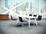 Cube Design Spider tafel, 160-300x100cm, stalen onderstel, Overige plaatsen, Ophalen of Verzenden, Nieuw in verpakking, Stoel