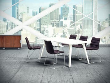 Cube Design Spider tafel, 160-300x100cm, stalen onderstel, Overige plaatsen, Ophalen of Verzenden, Nieuw in verpakking, Stoel