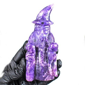Beeld, No Reserve - Big Genuine Lepidolite Gemstone Hand