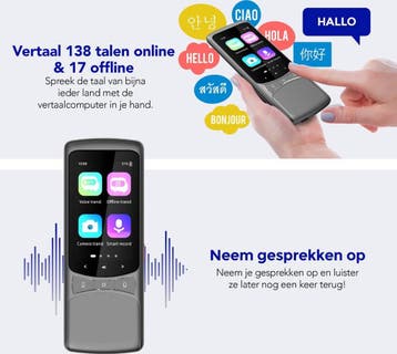 Membeli Vertaalcomputer - met Simkaart - Offline - Vertaal, Ophalen of Verzenden, Zo goed als nieuw