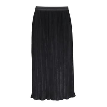 Milano Italy • zwarte plisse rok • 36, Kleding | Dames, Rokken, Verzenden, Zwart, Maat 36 (S), Milano Italy