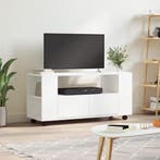 vidaXL Tv-meubel 102x34,5x43 cm bewerkt hout wit, 100 tot 150 cm, Verzenden, Nieuw, Minder dan 100 cm