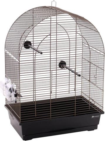Vogelkooi Flamingo Klara 2 Taupe/Zwart – Parkietenkooi 45., Dieren en Toebehoren, Vogels | Hokken en Kooien, Verzenden, Nieuw