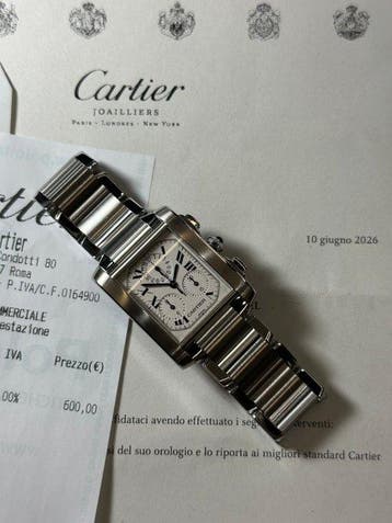 Cartier - Tank Française - 2303 - Heren - 2000-2010, Nieuw