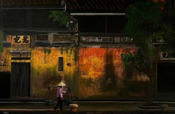 TA Duy Tung - Silence sous les lanternes 80 120 cm