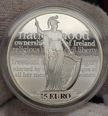 Ierland. 15 Euro 2016 Proclamation of Irish Republic Proof