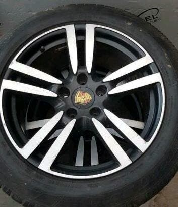 Porsche Velgen/Banden 19Inch Alu - oa Cayenne - Mooie Set, Gebruikt, 265 mm, Banden en Velgen, Terreinwagen