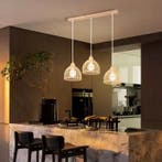 Vintage Rotan Hanglamp – Bamboe Rieten Plafondlamp Design, Huis en Inrichting, Verzenden, Nieuw, Hout