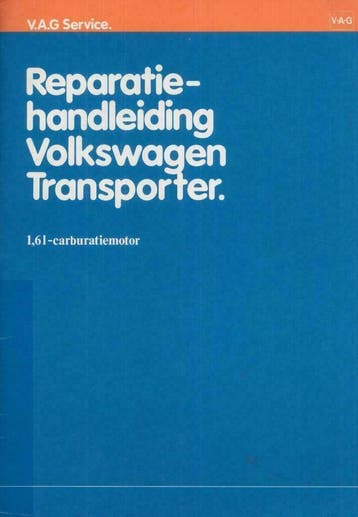 1979 Volkswagen 1,6L carburatiemotor Reparatiehandleiding, Verzenden