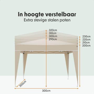 2dekans | LifeGoods Partytent - Easy Up - Opvouwbaar -, Ophalen of Verzenden, Zo goed als nieuw