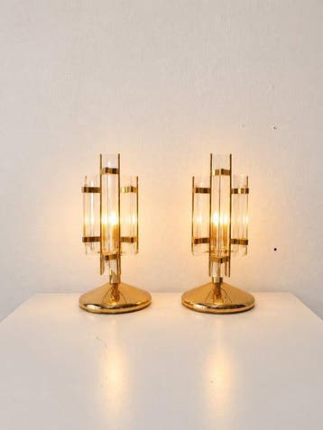 Wandlamp - Paar tafellampen Art Déco / Mid-Century –, Nieuw