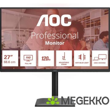 AOC Professional 27E4CV 27  Full HD 120Hz IPS monitor, Verzenden, Nieuw, AOC