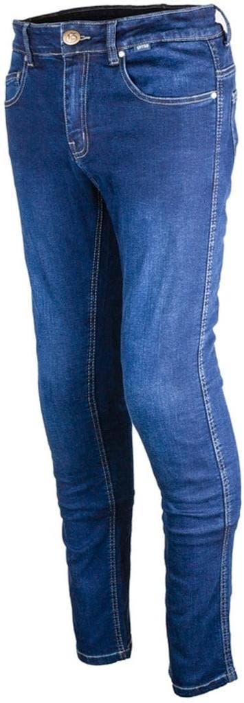 gms Rattle Slim Donkerblauwe Motorjeans, Motoren, Kleding | Motorkleding, Nieuw met kaartje, Broek | textiel, Gms, Heren