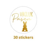 Vrolijk pasen - 30 stickers - Sluitstickers - paashaas -..., Ophalen of Verzenden, Nieuw, Sticker