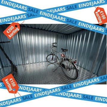 Fietsenbergingen | DEMONATBELE CONTAINER | BESTEL NU SNEL!!, Tuin en Terras, Nieuw, Metaal, Fietsenberging