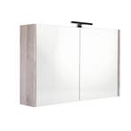 Spiegelkast Best Design Happy Grey Incl. LED verlichting, Ophalen of Verzenden, Nieuw