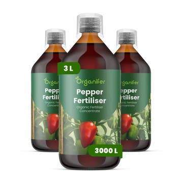 Vloeibare paprikamest - Set 3x1 liter, Verzenden, Mest