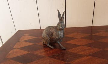 P. Chenet - Beeld, Haas - 10 cm - Brons, Antiek en Kunst