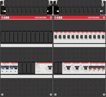 ABB Hafonorm PV-WP-Groepenkast | HS 40A - 12 groepen 4 x ALS, Ophalen of Verzenden, Nieuw, Groepenkast