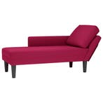 vidaXL Chaise longue met kussen en rechterarmleuning fluweel, Verzenden, Nieuw