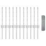 vidaXL Hek met Paal Zilverkleurig, Tuin en Terras, Schuttingen, Verzenden, Nieuw, IJzer