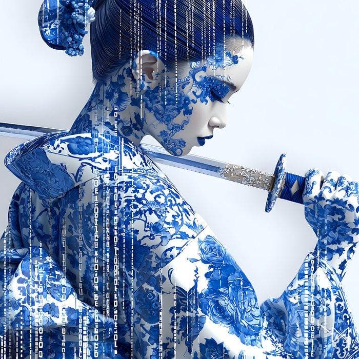 NYX - Code of Porcelain Silence, Antiek en Kunst, Kunst | Designobjecten