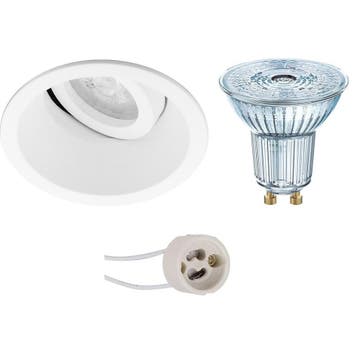 GU10 Inbouwspot Set - Mat Wit - Inbouw Rond - Dimbaar -, Huis en Inrichting, Lampen | Spots, Metaal of Aluminium, Nieuw, Ophalen of Verzenden