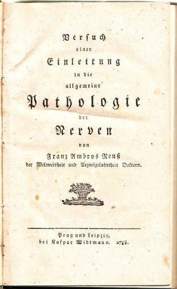 Franz Ambros Reuß - Pathologie der Nerven (aus der