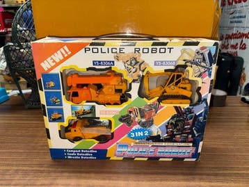 Speelgoed - Police Robot 3in2 K/O Transformers vintage anni
