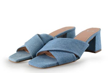 Manfield Muiltjes in maat 37 Blauw, Overige typen, Zo goed als nieuw, Manfield, Verzenden