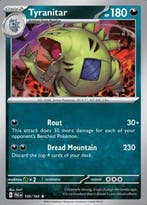 Tyranitar 135/193 holo Paldea evolved, Ophalen of Verzenden, Nieuw, Losse kaart, Foil