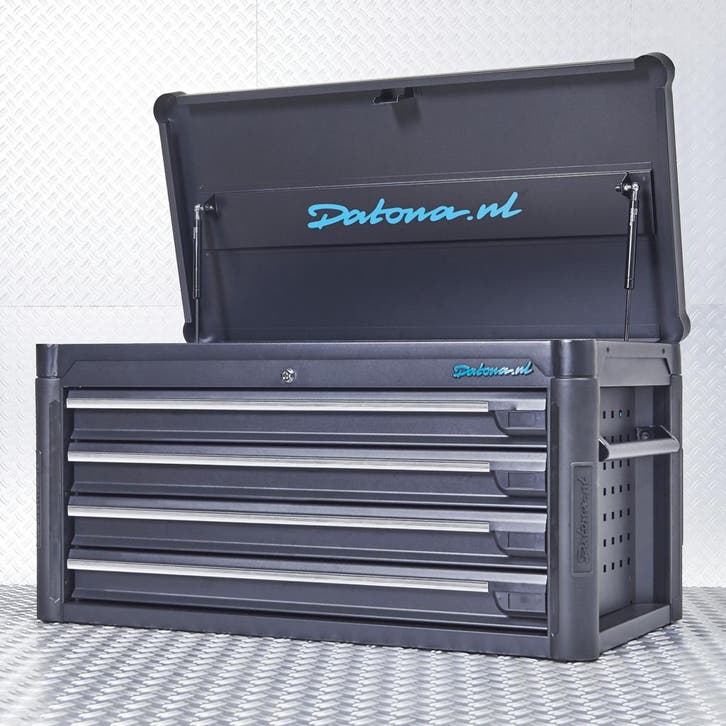 Datona Gereedschapskist tech-line 100 cm - Datona - Zwart, Doe-het-zelf en Verbouw, Gereedschapskisten, Nieuw, Ophalen of Verzenden