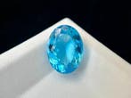 Zonder minimumprijs - 1 pcs Blauw Topaas - 30.00 ct -, Nieuw