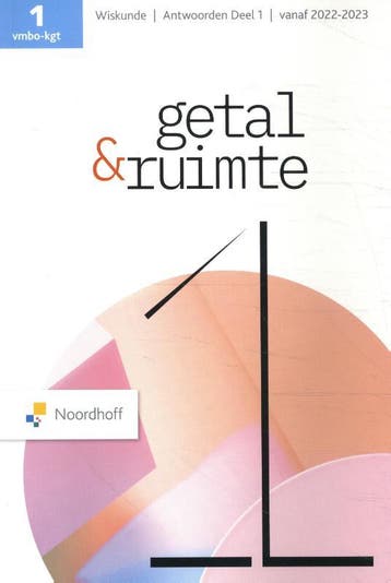 Getal & Ruimte deel 1 vmbo-kgt antwoordenboek 9789001304195, Verzenden, Gelezen