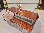 Online veiling: Houten picknicktafel met 2 banken, Gebruikt