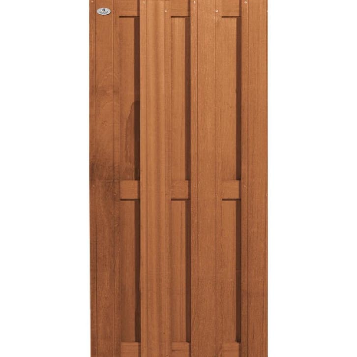 Bangkirai Tuinscherm 15-planks 90 x 180 cm, Tuin en Terras, Schuttingen