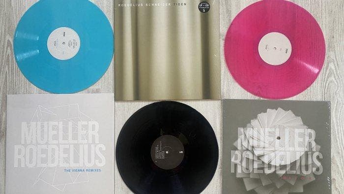 Roedelius - Mueller - Schneider - 3 x Vinyl / CD Lot -, Cd's en Dvd's, Vinyl Singles
