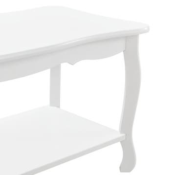 Salontafel Rome met 1 plank MDF en grenen 87,5x40x42 cm wit, Verzenden, Nieuw