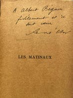 Signé ; René CHAR - Les Matinaux - 1950