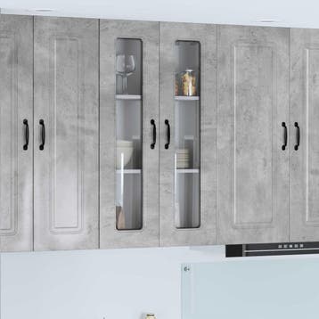vidaXL Vaatwasserpaneel Kalmar Beton Grijs 60 x 31 x 100 cm, Huis en Inrichting, Verzenden, Nieuw, Grijs