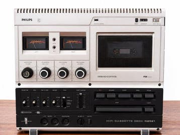 Philips - N2521 Audiocassette deck, Nieuw