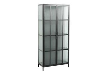 industrieele vitrine DURA STEEL 180cm zwart metalen, Ophalen of Verzenden, Nieuw