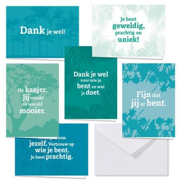 Dank Je Wel Wenskaarten In Box | Mark Verhees | Nieuw, Ophalen of Verzenden, Nieuw, Mark Verhees
