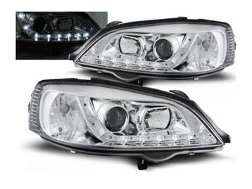 LED DRL koplampen Daylight Chrome geschikt voor Opel Astra G, Verzenden, Nieuw, Opel