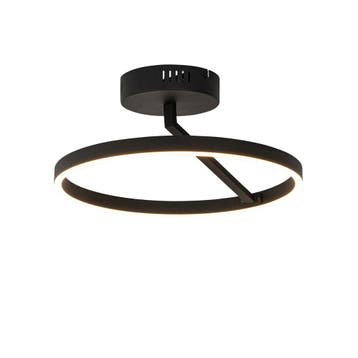 Design plafondlamp zwart incl. LED 3-staps dimbaar - Anello, Verzenden, Nieuw