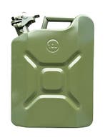 Stalen Jerrycan - 10 Liter - Vloeistoftank - Benzinekan - Vl, Ophalen of Verzenden