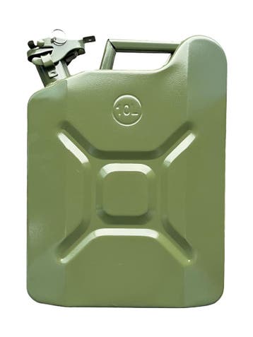 Stalen Jerrycan - 10 Liter - Vloeistoftank - Benzinekan - Vl, Ophalen of Verzenden