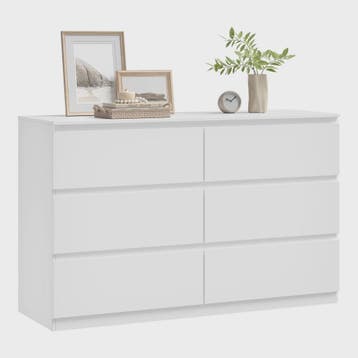 Moderne Commode met 6 Lades - 120x40x75cm - Woonkamer, Slaap, Verzenden, Nieuw